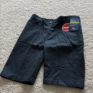 Dickies Black Men's Flat Front Flex Shorts